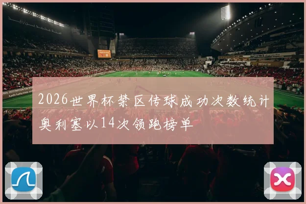 2026世界杯禁区传球成功次数统计奥利塞以14次领跑榜单